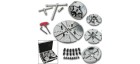 Kit plato cuatro garras 115mm