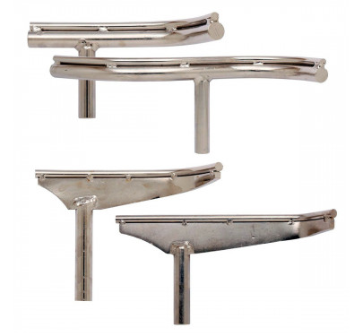 Conjunto de quatro suportes de goiva curva