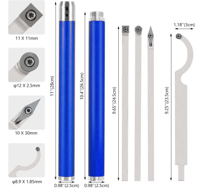 Set de Torneado en estuche WCS-SET6C/CT