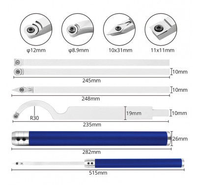 Set de Torneado en estuche WCS-SET6C/CT