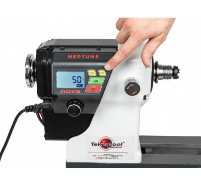 Torno para Madeira Nova Neptune Max 190 com Motor DVR