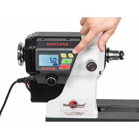 Torno para Madeira Nova Neptune Max 190 com Motor DVR