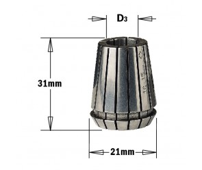 Pinza portafresas D 8 mm