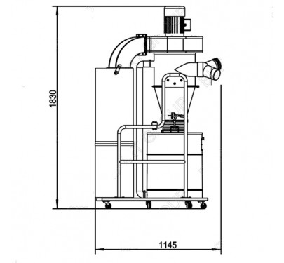 ASPIRADOR CICLONE FM350CA - 3 HP.