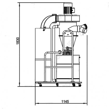 ASPIRADOR CICLONE FM350CA - 3 HP.
